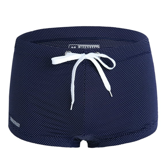 Cxenplz Logo Print Drawstring Swim Trunks for Men Flat Front Seamless Waisted Swimsuit Pretty Soft Wrinkle-Resistant Quarter Pants Quick Dry Swim Shorts