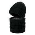 thumbnail image 1 of Cxenplz Men Womens Winter Hat Scarf Set Warm Knit Thick Skull Cap Neck Warmer for Winter, 1 of 2