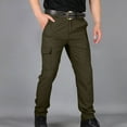 thumbnail image 1 of Cxenplz Men's Casual Cargo Pants Vent Stretch Cool Dry Lightweight Pants Water Resistant Straight Legs Loose Fit Utility Work Office Pants, 1 of 4