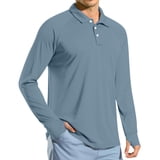 Cxenplz Men's Shirt Long Sleeve Golf Shirts Quick Dry Sun Protection ...