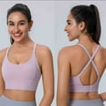 thumbnail image 1 of Cxenplz Sports Bras for Women High Support Running Criss Cross Strappy Bra Crop Top Full Coverage Wire Free Bralettes Lightly Lined Bra, 1 of 5