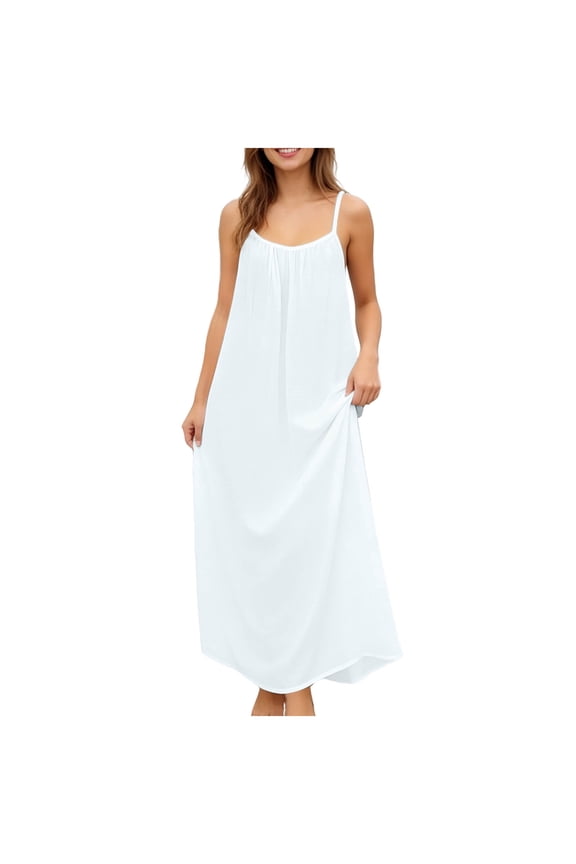 Summer Dresses for Women Casual Boho Sundresses Swing Beach Vacation Swimsuit Coverups Clothes Travel Outfits