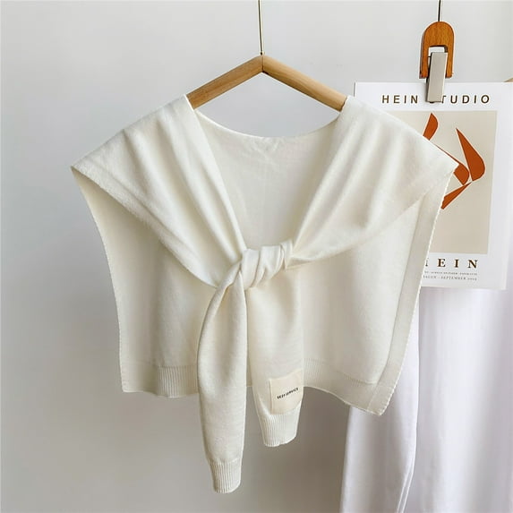 Cxenplz Sweater Shawl Wraps for Women Sweater Knitted Knotted Shawls Travel Casual Scarf Cape Shoulder Tops Fashion Wrap