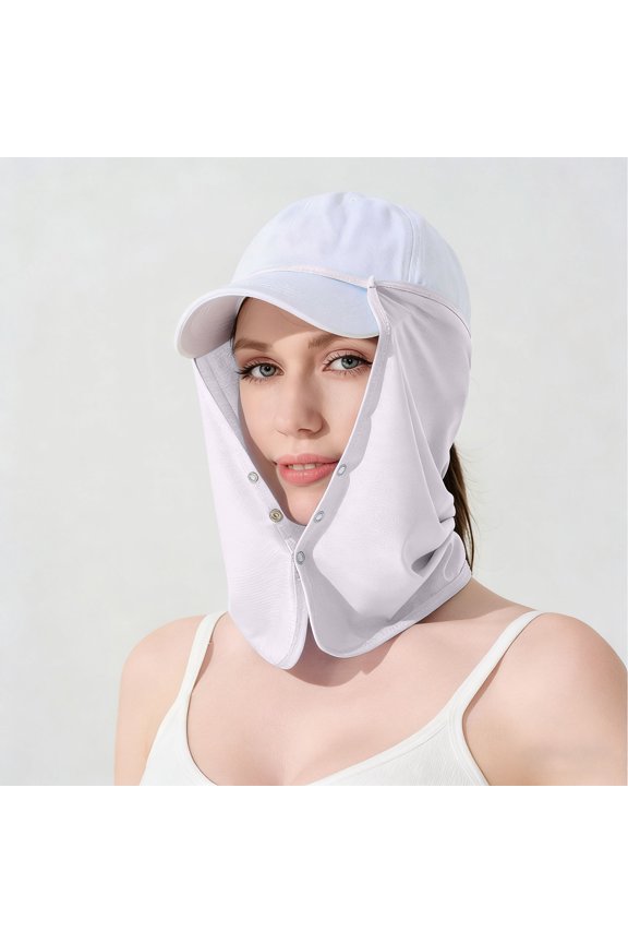 Unisex Sun Protection Golf Neck Shade Cap Drape UPF 50+ Cooling Face Covering No Caps