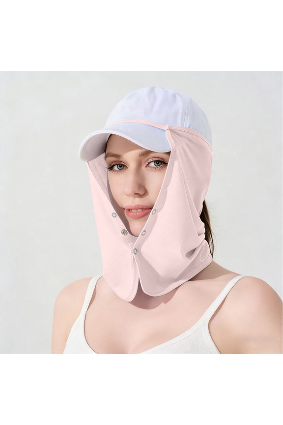 Unisex Sun Protection Golf Neck Shade Cap Drape UPF 50+ Cooling Face Covering No Caps