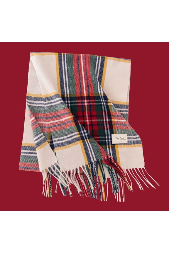 Winter Scarf for Women Shawl Winter Warmth Feel Tassel Plaid Large Oversized Scarves Wraps Christmas Gift