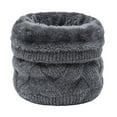 thumbnail image 1 of Cxenplz Winter Thick Knit Shawl Scarves Neck Warmer for Men and Women Fleece Neck Gaiter Travel Scarf Winter Warm Scarf, 1 of 8