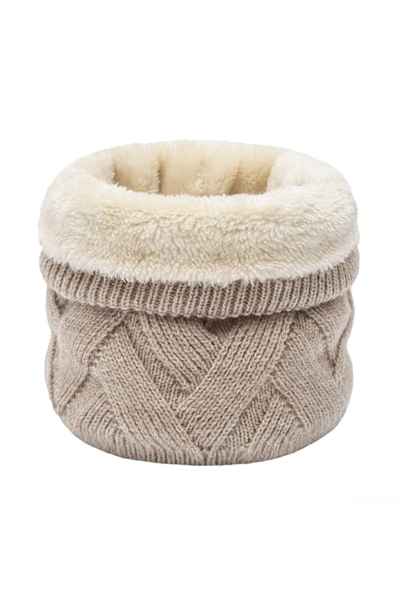 Winter Thick Knit Shawl Scarves Neck Warmer for Men and Women Fleece Neck Gaiter Travel Scarf Winter Warm Scarf