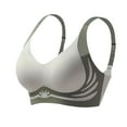 thumbnail image 1 of Cxenplz Women's Bras Seamless Wireless Everyday Bralettes Soft Support Full Coverage Wire Free Bralettes Lightly Lined Bra, 1 of 5