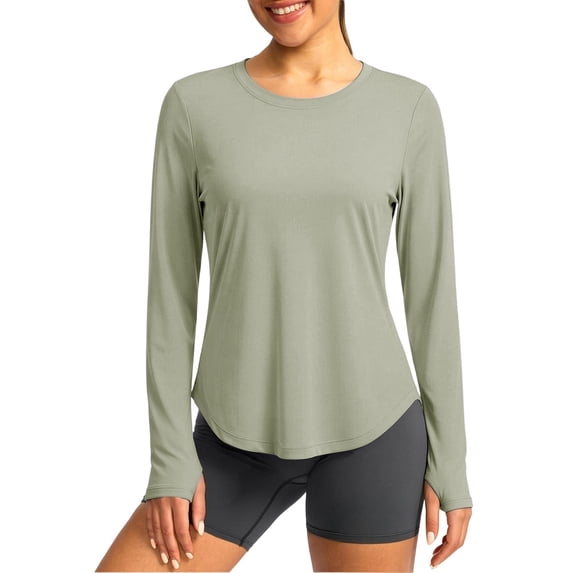 Cxenplz Women's UPF 50+ Sun Shirts Long Sleeve UV Protection Tops Quick Dry Lightweight Soft Rash Guard for Workout Hiking Running