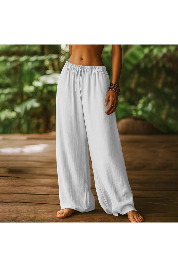 Womens Pants Wide Leg Loose Swimsuit Coverups Summer Pants Beach Vacation Outfits