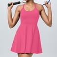 thumbnail image 1 of Cxenplz Womens Sleeveless 2-in-1 Athletic Tennis Golf Dress Underneath Workout Active Dresses with Built-in Shorts, 1 of 6