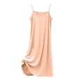 thumbnail image 1 of Cxenplz Womens Spaghetti Strap Nightgown Plus Size Full Slip Dress Cami Midi Under Dress, 1 of 6