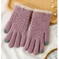 thumbnail image 1 of Cxenplz Womens Winter Knit Gloves Warm Touchscreen Gloves Windproof Thermal Sherpa Fleece Lined Gloves for Cold Weather, 1 of 3