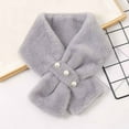 thumbnail image 1 of Cxenplz Womens Winter Warm Scarves Pearl Faux Collar Thick Fleece Scarf Cold Weather Elegant Soft Neck Collar, 1 of 3