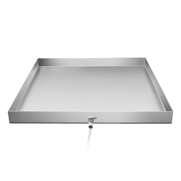 Cxforste 304 Stainless Steel Heavy Duty Washing Machine Drain Pan with Hole