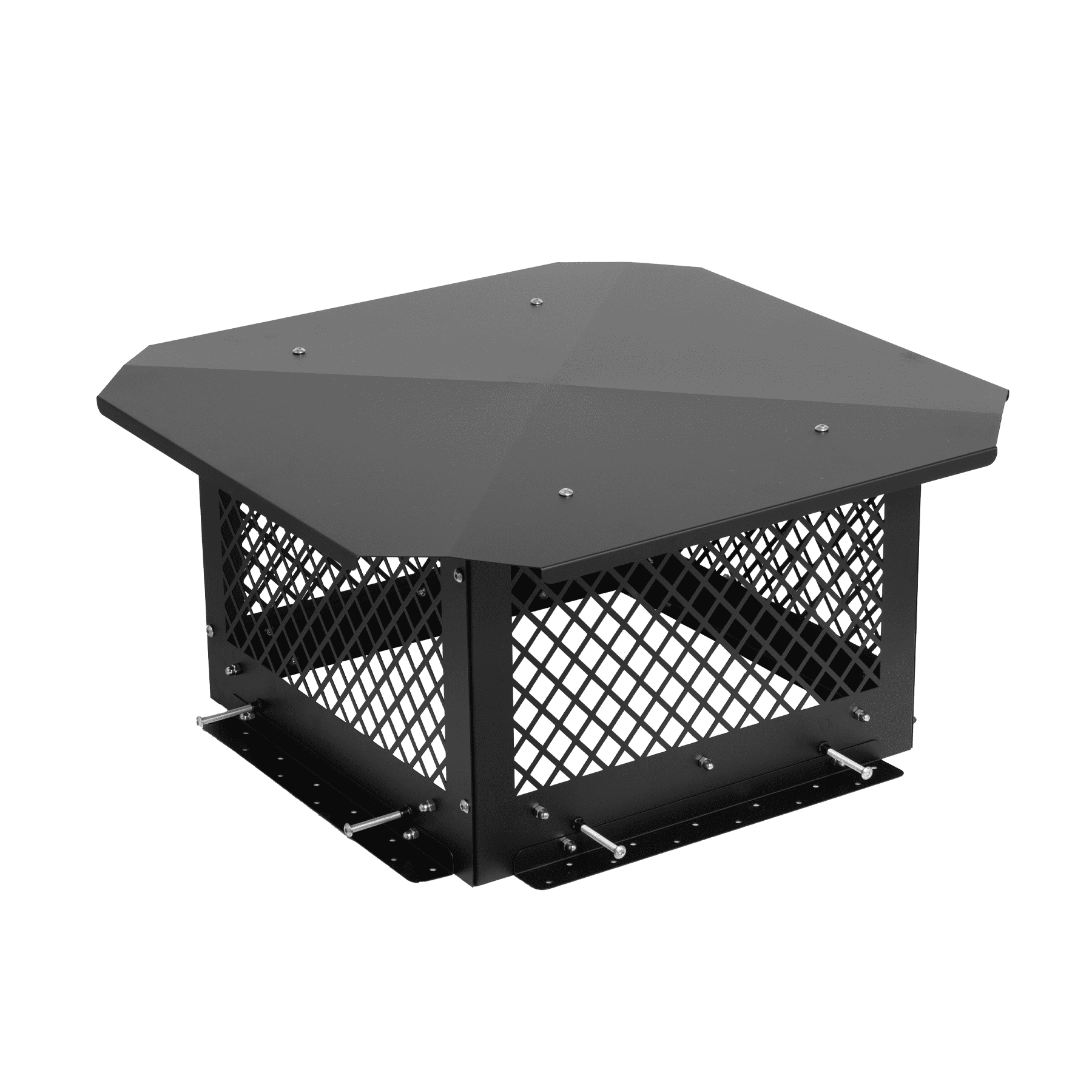 Cxforste Galvanized Steel Rectangular Adjustable Bottom Chimney Cap, 10 ...