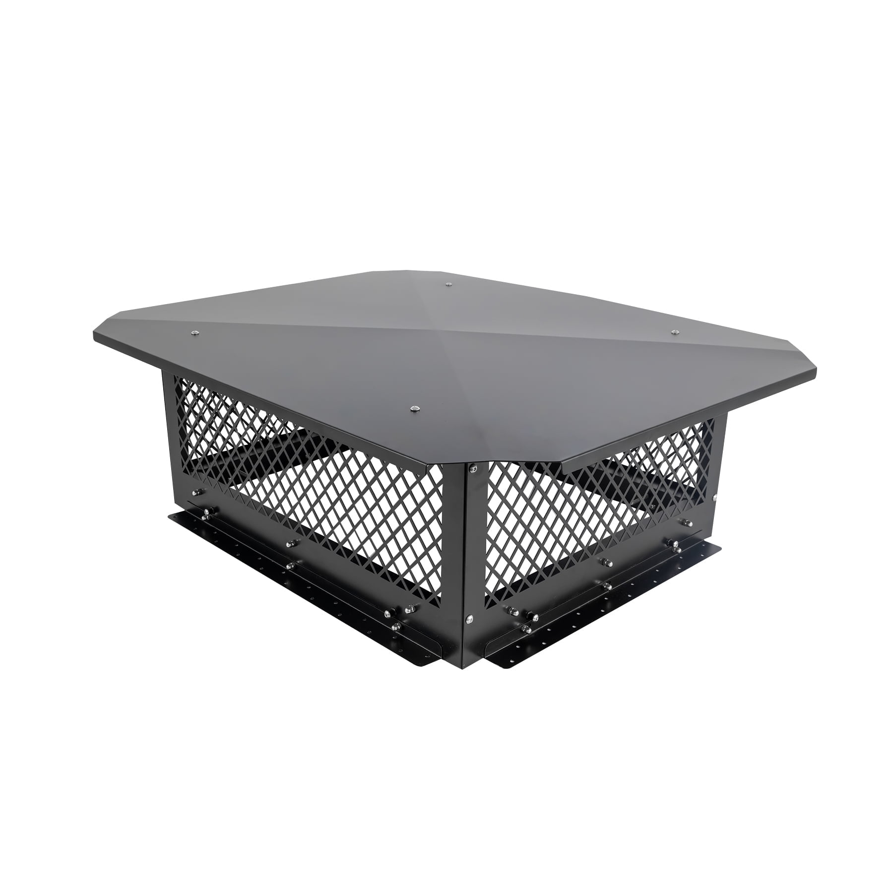 Cxforste Galvanized Steel Rectangular Adjustable Bottom Chimney Cap, 24 ...