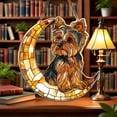 thumbnail image 1 of CxhicLuv 2D Acrylic Yorkie Pendant, Pet-Lover Stained Glass Window Decoration, Christmas Decorations Indoor & Outdoor, Cute Dog Design, Perfect Christmas Gifts for Pet Enthusiasts, 1 of 4