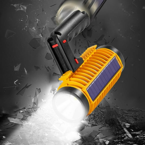 CxhicLuv 6.9×5.9×2.8 Inch Mosquito-Killing Flashlight, Dual-Charging Bug Zapper – 3 Modes, Solar-Charging, Waterproof – Great for Camping, Backyards, Campers, Homeowners