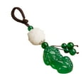 thumbnail image 1 of CxhicLuv Agate Jade Feng Shui Keychain, 1.6x0.9 Inch, Handwoven Pendant, Luck & Wealth Charm, Bag & Key Decor, Great for Men Women & Gift Seekers, 1 of 6