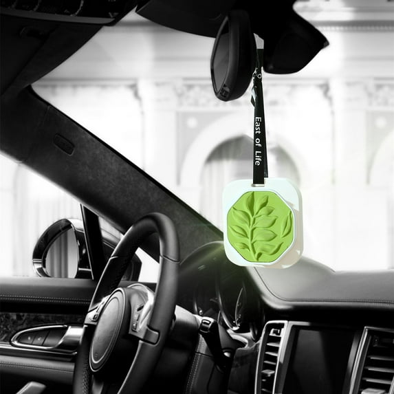 CxhicLuv Aromatherapy Gypsum Pendant, Car Fragrance Stone, 50mL Natural Purifying Pendant for Car & Home, Aromatherapy Accessories, Eliminate Odors & Fresh Air, Car Owners, Home Users, Green
