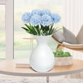 thumbnail image 1 of CxhicLuv Artificial Hydrangea Bouquet, Home & Wedding Decor, Lifelike for Gardens & Parties, Valentine's Day, Christmas & Thanksgiving, Ideal for Brides, 13.8x5.9 inches, Blue, 1 of 8