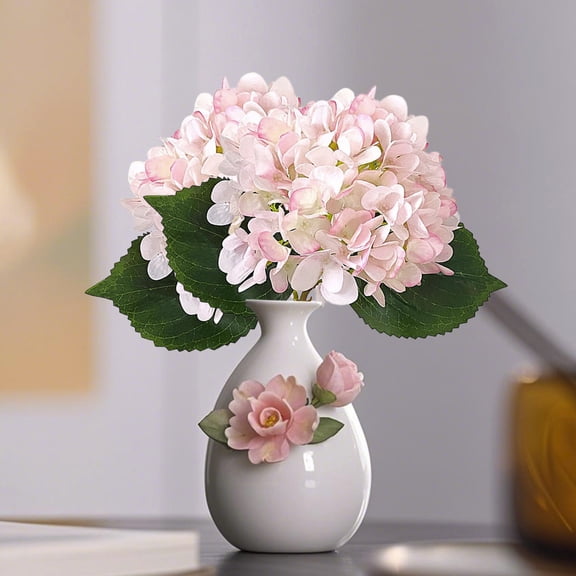 CxhicLuv Artificial Hydrangea Flowers for Wedding & Home Decor, Faux Plants for Living Room & Office, Simulation Decorative Flowers for Christmas, Holiday & Party Decorations