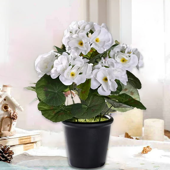 CxhicLuv Artificial Outdoor Flowers, Realistic Faux Camellia Silk Plants for Porch & Front Door, Potted Flower Decorations for Garden & Balcony, Fake Outdoor Planter, Home & Office Decor