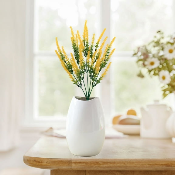 CxhicLuv Artificial Wheat Ears Flowers, No Fading Plastic Bouquet for Christmas Party & Garden Décor, Waterproof Faux Flowers for Porch, Yard & Outdoor Christmas Decorations, Long-Lasting Beauty