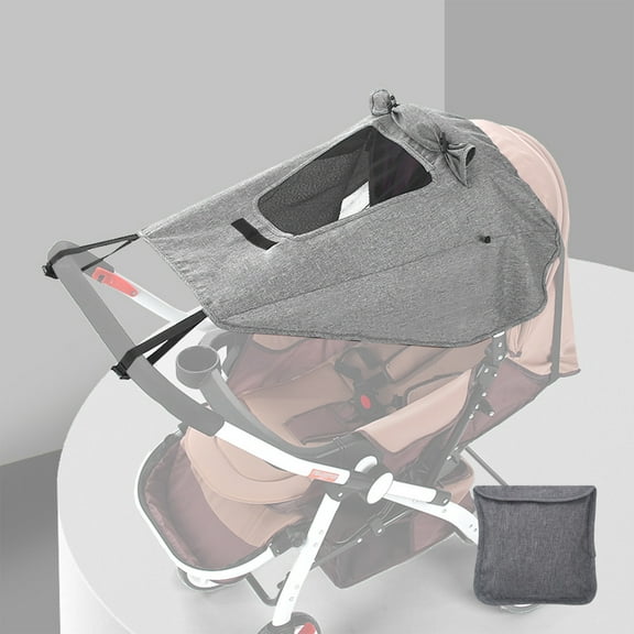CxhicLuv Baby Stroller Sunshade, UV Protection Sunscreen, Universal Light Blocking Stroller Shade, Baby Sun Protection, Adjustable High-View Stroller Sunshade for Sun & Rain