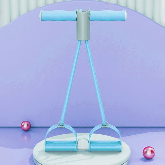 CxhicLuv Blue Detachable Fitness Straps, 18.9×10.2×2.4 Inch, Elastic, Adjustable, Portable, Perfect for Home Workouts, Travels, TPE & Sit - Up Assist, Suitable for Fitness Beginners, Blue