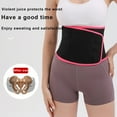 thumbnail image 1 of CxhicLuv Breathable Waist Slimming Girdle, 45.3×7.8 Inch, Abdominal Tightening, Sweat-promoting, Lightweight, Fitness, Running, Polyester & Comfortable, Shapewear, Suitable for Gym-goers, Pink, 1 of 7