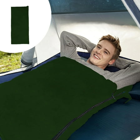 CxhicLuv Camping Sleeping Bag, 29.5×70.9 Inch Warm-Weather Outdoor Bag – Polyester, Foldable, Comfortable – Ideal for Camping, Hiking, Campers, Outdoor Enthusiasts, Army Green