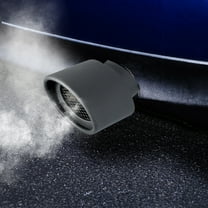 CxhicLuv Car Exhaust Cover, Auto Stainless Steel Tailpipe, Modified Decorative Universal Fit, Vehicle Modification Accessories, Exhaust Styling & Protection for Car Owners, Mod Enthusiasts, Black