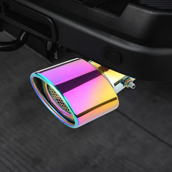 CxhicLuv Car Exhaust Cover, Auto Stainless Steel Tailpipe, Modified Decorative Universal Fit, Vehicle Modification Accessories, Exhaust Styling & Protection for Car Owners, Mod Enthusiasts