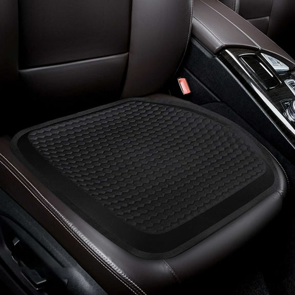 CxhicLuv Car Gel Cushion, Auto Summer Cool Pad, Honeycomb Breathable 41x39cm All-Season, Vehicle Seat Accessories, Heat Dissipation & Comfort for Car Owners, Office Workers, Black