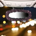 thumbnail image 1 of CxhicLuv Car Mirror Diamond Cover, Auto Rearview Bling Accessory, Elastic Female Decorative, Vehicle Interior Accessories, Mirror Decoration for Car Owners, Female Drivers, Pink, 1 of 7