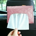 thumbnail image 1 of CxhicLuv Car Mounted Tissue Box, Leather Seat Back Tissue Holder, Compact & Convenient Auto Accessory, Stylish Interior Organizer, Easy Installation for Tissue Storage in Your Car, 1 of 6