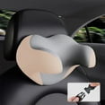 thumbnail image 1 of CxhicLuv Car Neck Pillow, Auto U-Shaped Cushion, Foam Comfortable Universal Black/Gray, Car Comfort Accessories, Neck Fatigue Relief for Long-Distance Drivers, Gray, 1 of 6