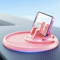 thumbnail image 1 of CxhicLuv Car Phone Mount, Auto Swivel Holder, 360° Rotating Non-Slip 16cm, Car Electronic Accessories, Phone & Small Item Storage for Drivers, Smartphone Users, Pink, 1 of 8