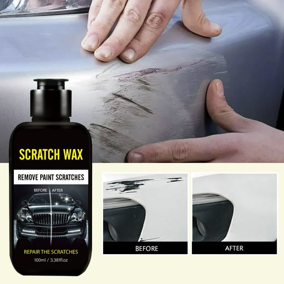 CxhicLuv Car Scratch Remover Liquid Auto Polish Fluid 100ml Portable for Swirl Marks Vehicle Beauty Accessories Effective Repair All Vehicles Owners Drivers, Black