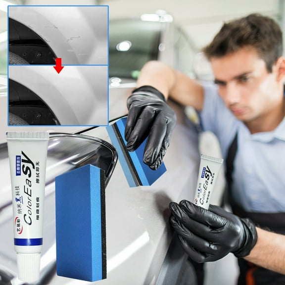 CxhicLuv Car Scratch Wax, Auto Abrasive Polish, 100ML Antioxidant All Paint Colors, Car Grooming Supplies, Minor Scratch Repair for Car Owners, DIY Detailers
