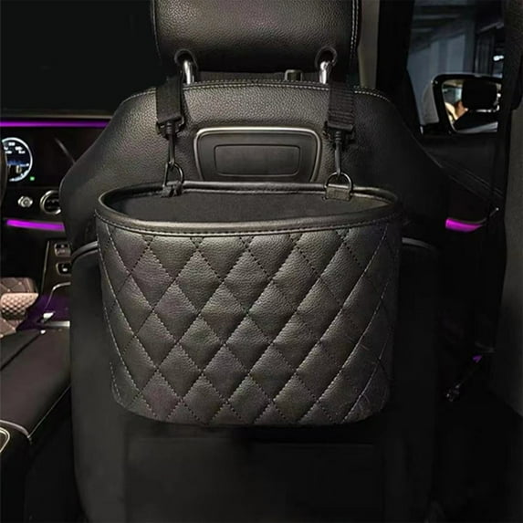 CxhicLuv Car Seat Back Bag, Auto Hanging Storage Organizer, Large Capacity Multifunctional, Vehicle Interior Accessories, Item Organization for Car Owners, Families, Travelers, Black