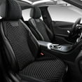 thumbnail image 1 of CxhicLuv Car Seat Cushion, Auto Adjustable Pad, Ventilated Backrest Headrest Gauze Sponge All-Season, Car Comfort Accessories Kit, Heat Dissipation & Full Support for Drivers, Travelers, Black, 1 of 9