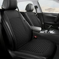 thumbnail image 1 of CxhicLuv Car Seat Cushion, Auto Integrated Pad, 112x49cm Ventilated Gauze Sponge All-Season, Car Comfort Accessories Kit, Heat Dissipation & Support for Drivers, Commuters, Black, 1 of 8