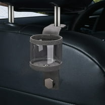 CxhicLuv Car Seat Hook, Auto Storage Rack, Leather Stainless Steel 360° Rotation, Vehicle Storage Accessories, Item Hanging & Organizing Tools for Car Owners, Families, Gray