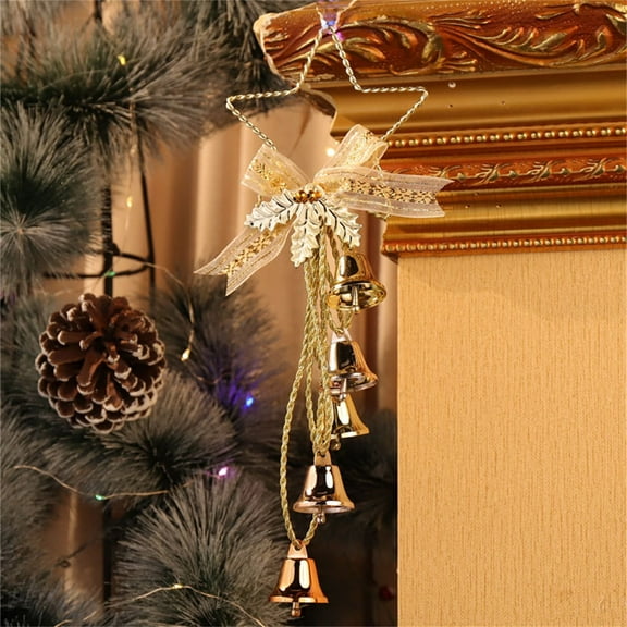 CxhicLuv Christmas Bells Ornaments, Double Hanging for Trees & Windows, Colorful Design for Festivity, Easy to Hang, Special for Holiday Decor