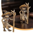 thumbnail image 1 of CxhicLuv Collectible Witch Figurine, Vintage Solid Brass Guard Witch Statue, Unique Home & Office Décor, Creative Brass Craft for Halloween, Garden & Desk Display, Thoughtful Gift for Collectors, 1 of 9