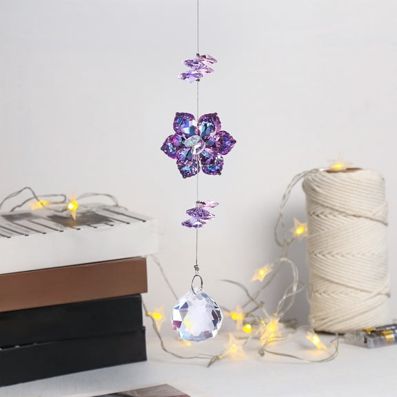 CxhicLuv Crystal Crafts Suncatcher, Tree of Life Pendant with Crystals, Wind Chime & Garden Décor, Positive Energy Ornament, Christmas Decorations Outdoor, Perfect Holiday Gift for Home & Garden
